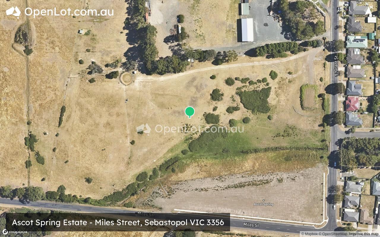 Satellite image for Ascot Spring Estate - Miles Street, Sebastopol VIC 3356
