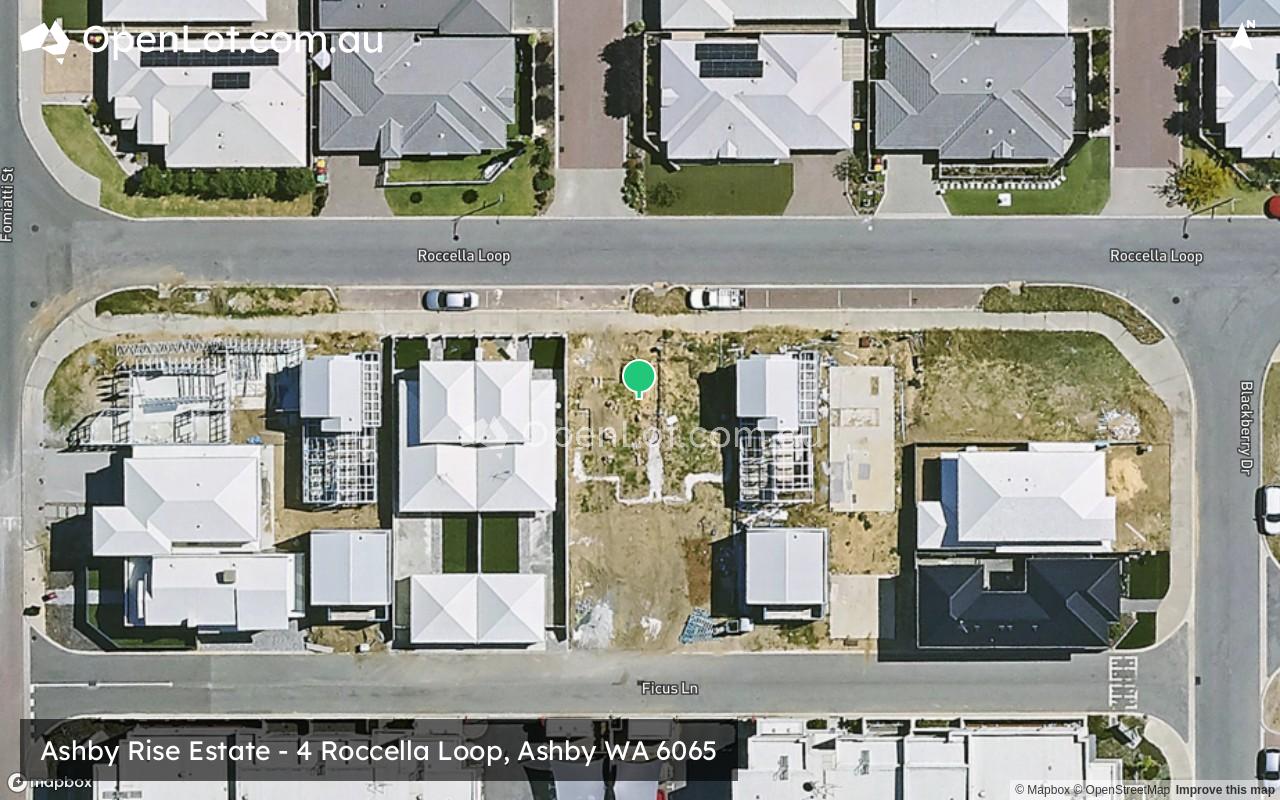 Satellite image for Ashby Rise Estate - 4 Roccella Loop, Ashby WA 6065