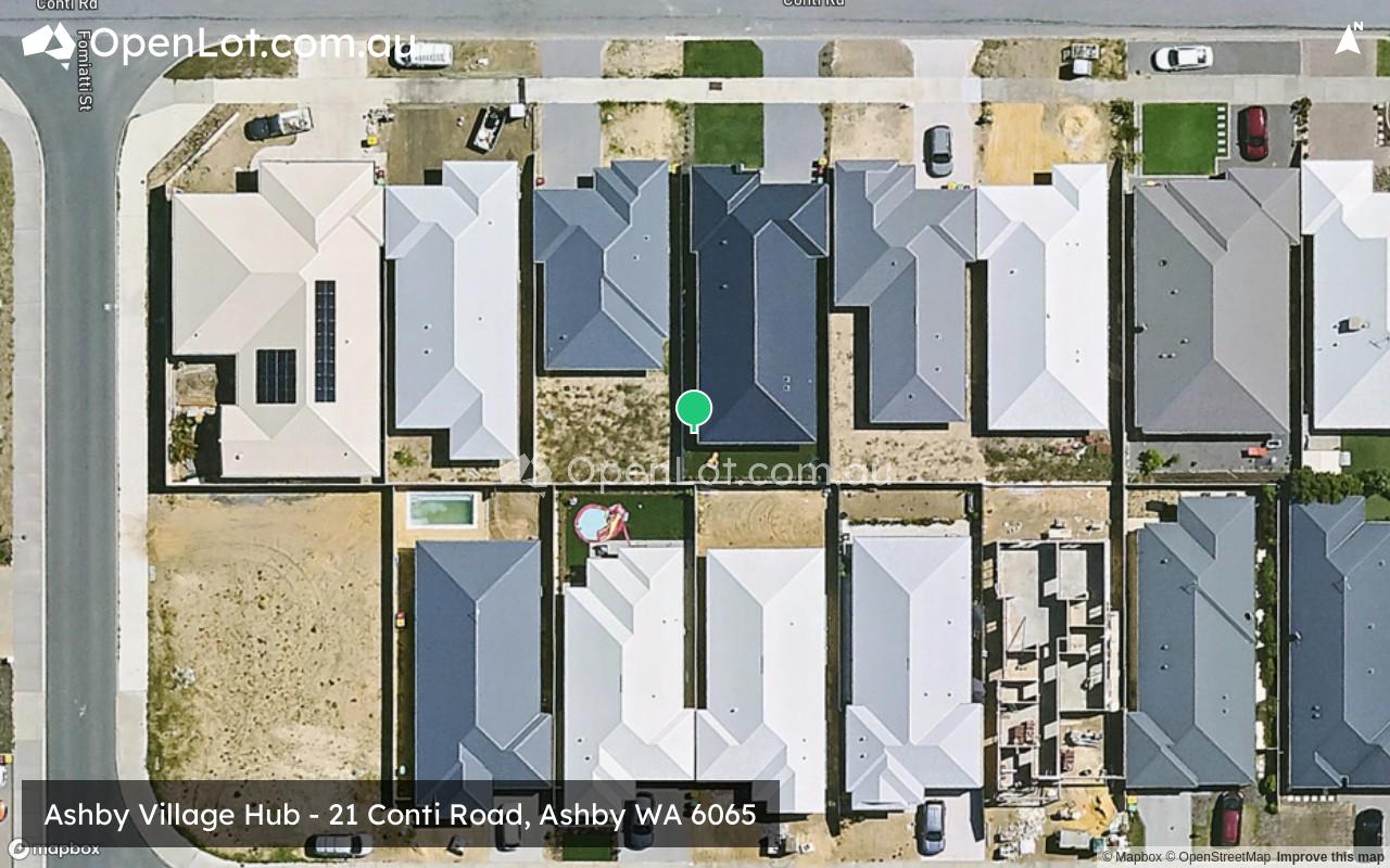 Satellite image for Ashby Village Hub - 21 Conti Road, Ashby WA 6065