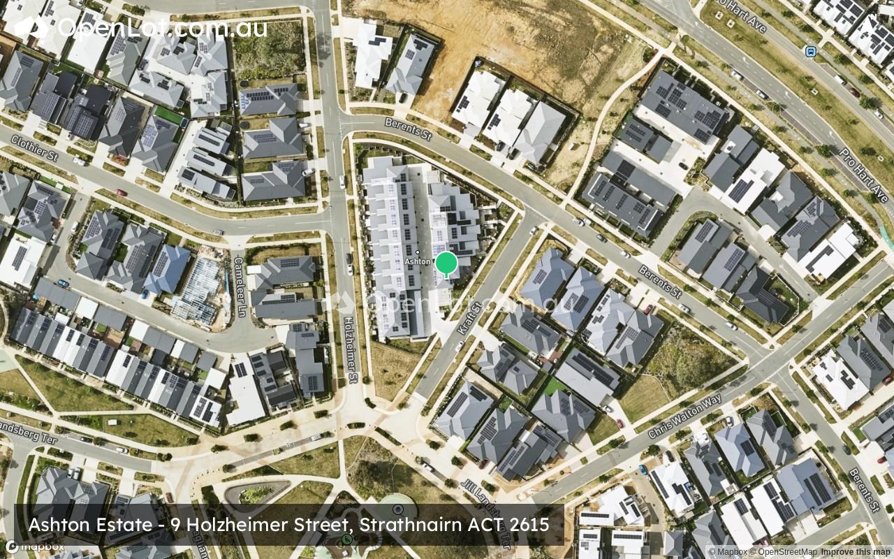 Satellite image for Ashton Estate - 9 Holzheimer Street, Strathnairn ACT 2615