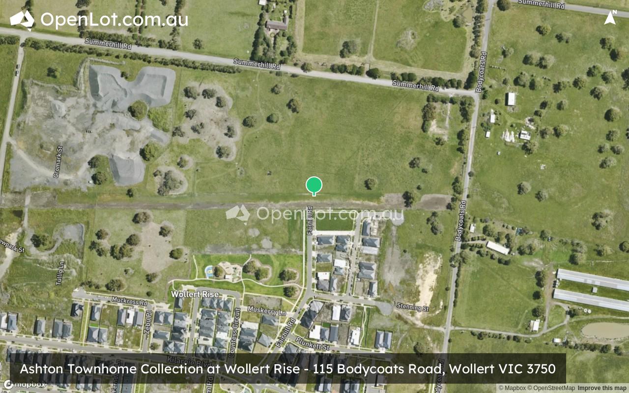 Satellite image for Ashton Townhome Collection at Wollert Rise - 115 Bodycoats Road, Wollert VIC 3750