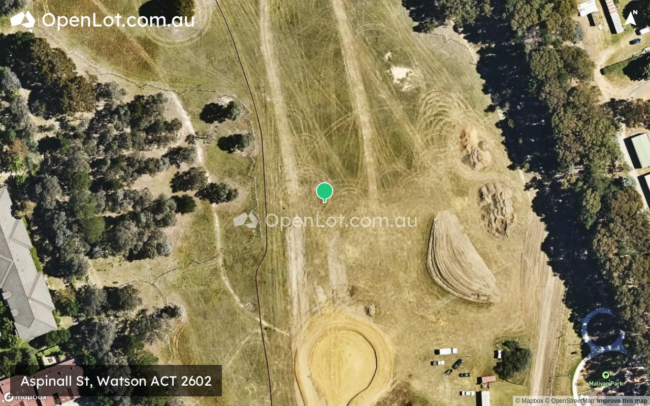 Satellite image for Aspinall St, Watson ACT 2602
