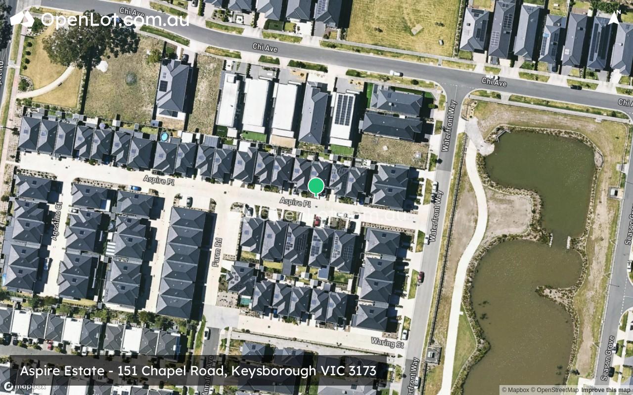 Satellite image for Aspire Estate - 151 Chapel Road, Keysborough VIC 3173