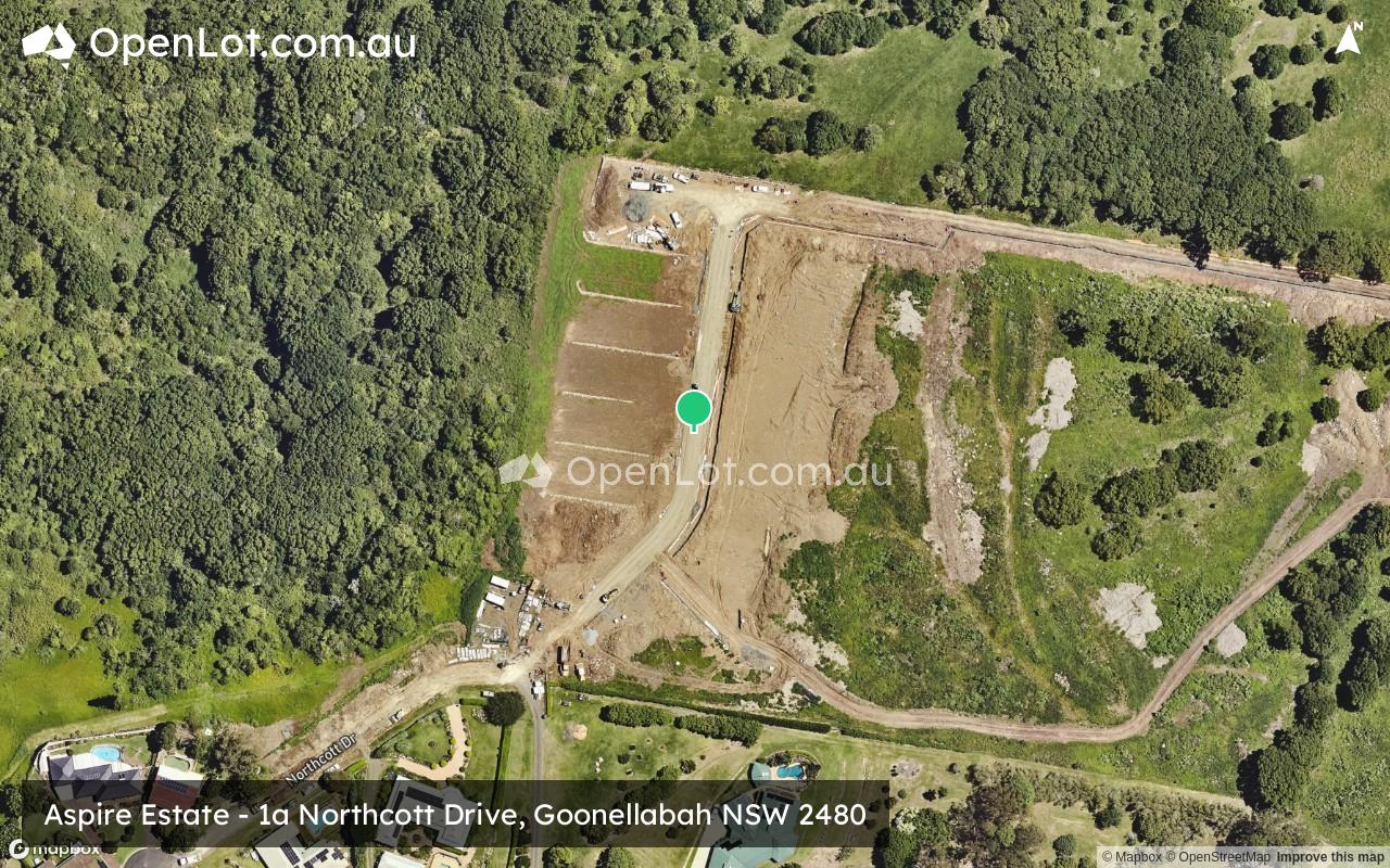 Satellite image for Aspire Estate - 1a Northcott Drive, Goonellabah NSW 2480