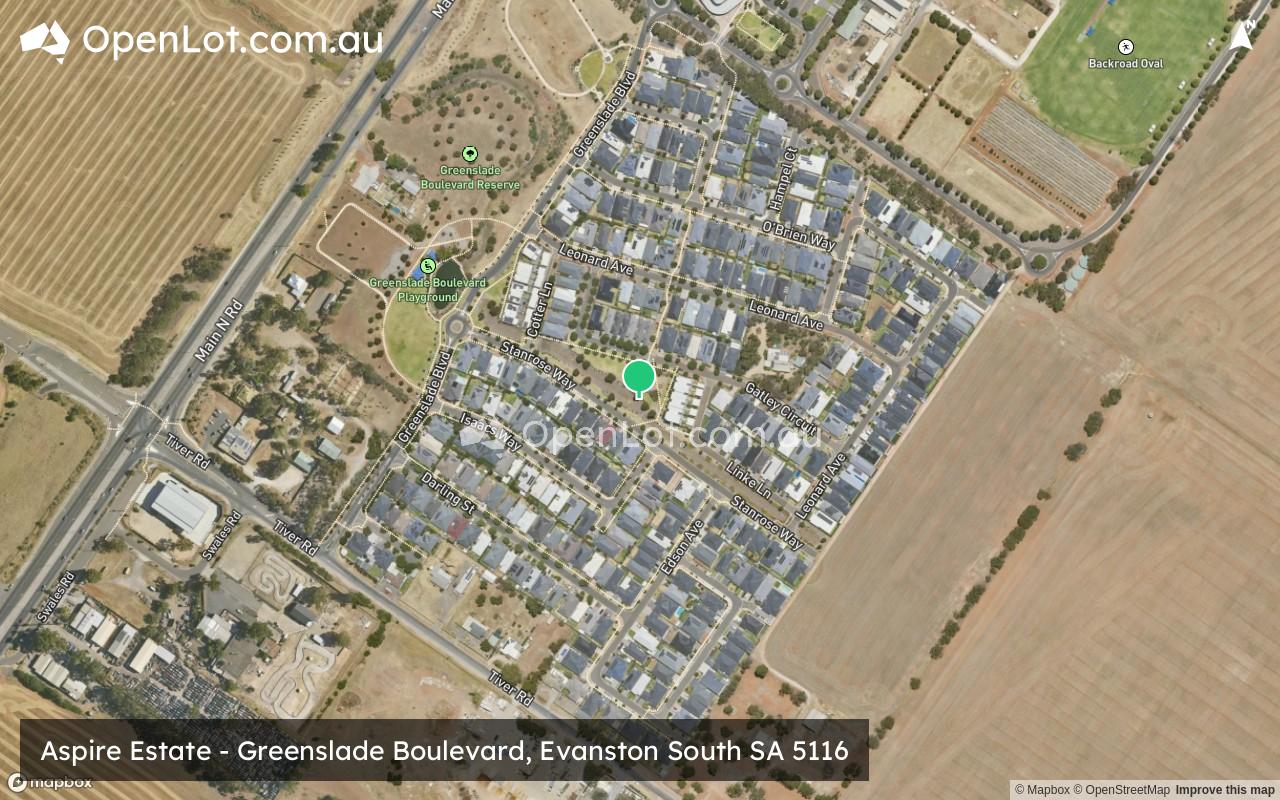 Satellite image for Aspire Estate - Greenslade Boulevard, Evanston South SA 5116