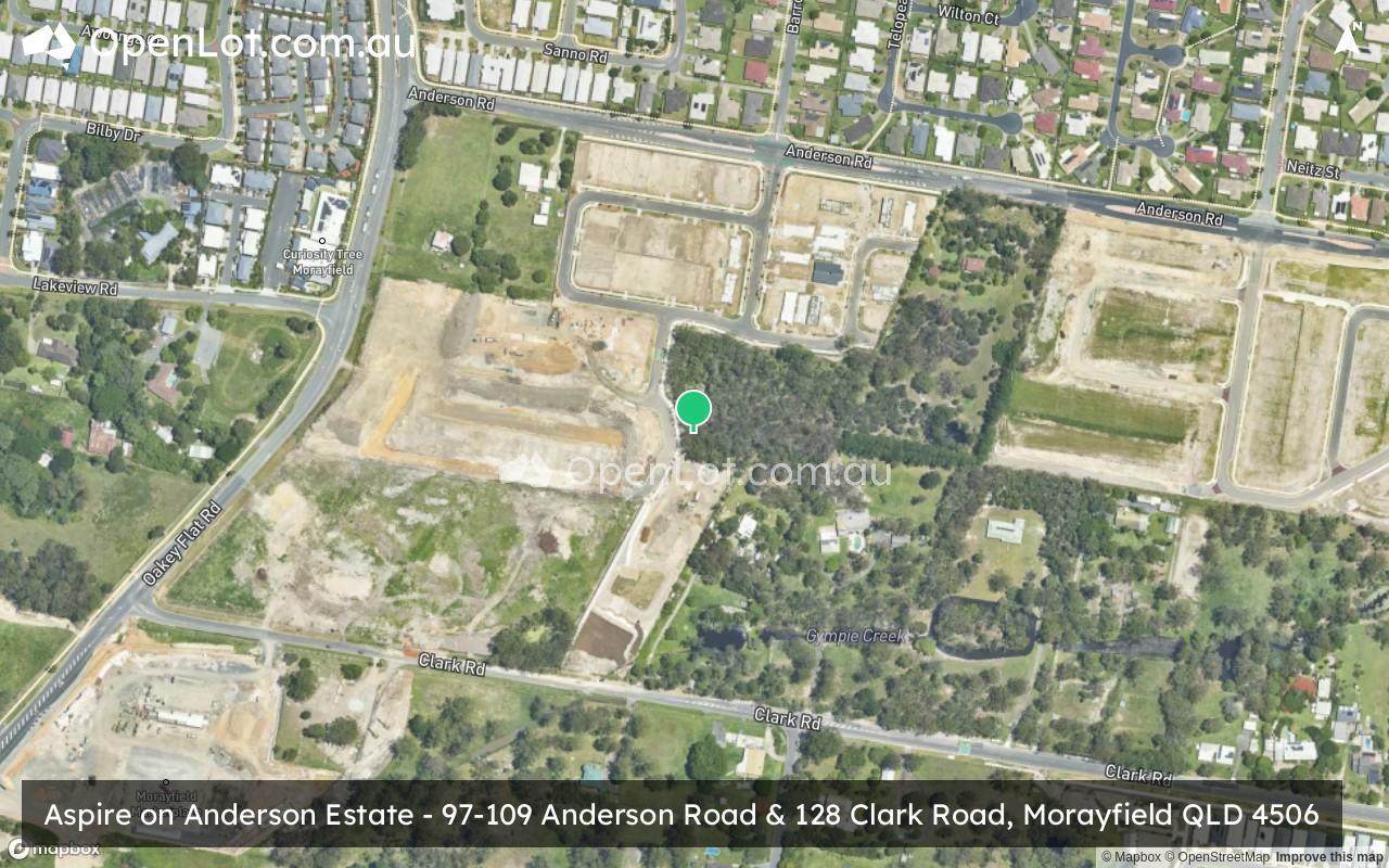 Satellite image for 97 Anderson Road & 128 Clark Road, Morayfield QLD 4506