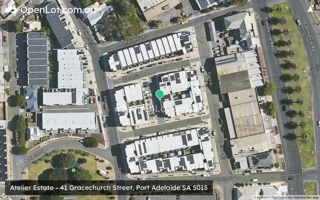 Satellite image for Atelier Estate - 41 Gracechurch Street, Port Adelaide SA 5015