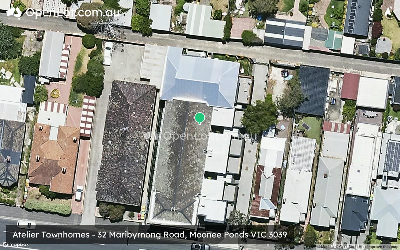Satellite image for Atelier Townhomes - 32 Maribyrnong Road, Moonee Ponds VIC 3039