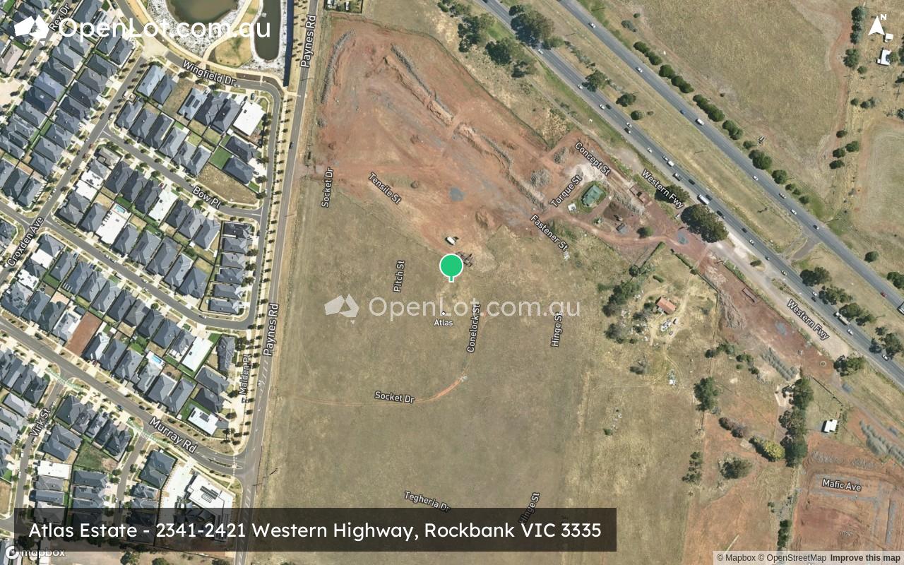 Satellite image for Atlas Estate - 2341-2421 Western Highway, Rockbank VIC 3335