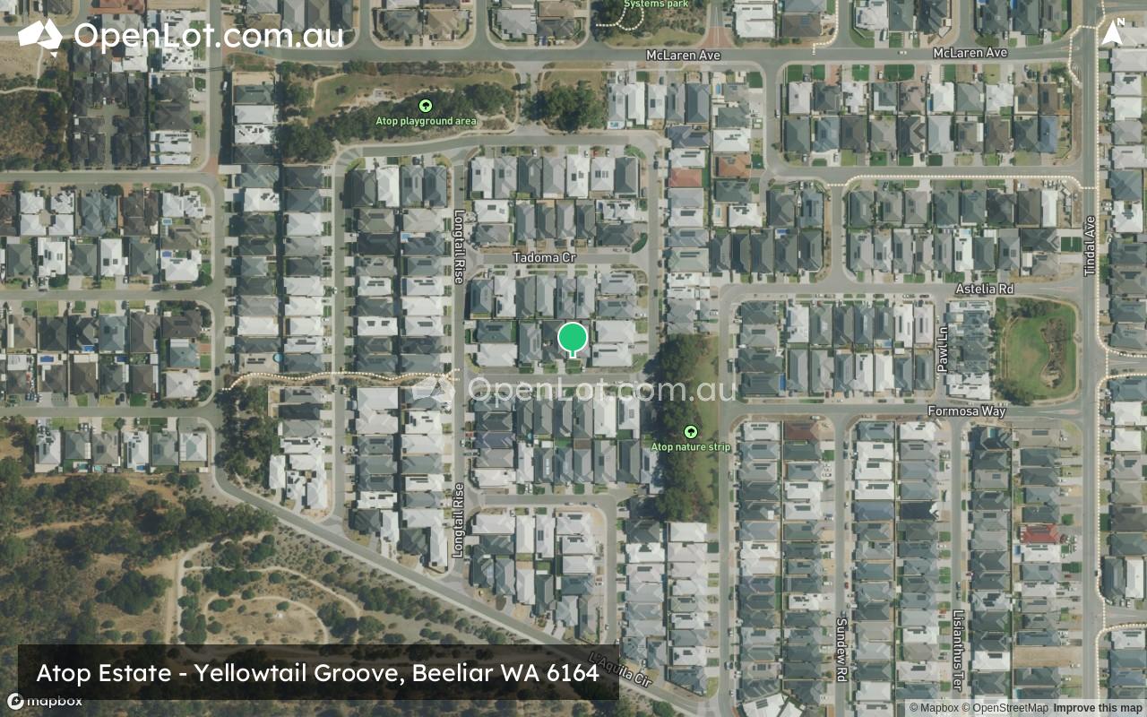 Satellite image for Atop Estate - Yellowtail Groove, Beeliar WA 6164