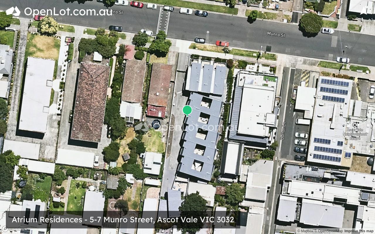 Satellite image for Atrium Residences - 5-7 Munro Street, Ascot Vale VIC 3032