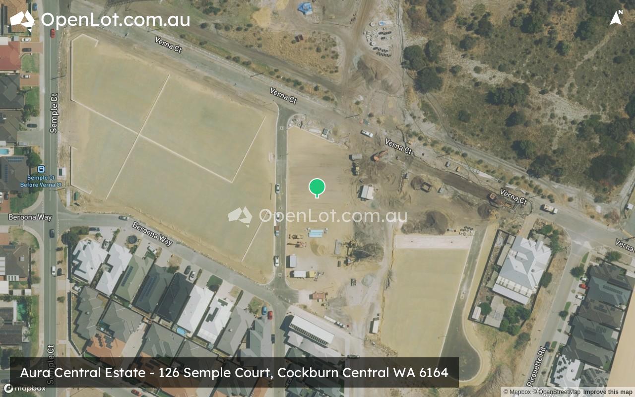 Satellite image for Aura Central Estate - 126 Semple Court, Cockburn Central WA 6164