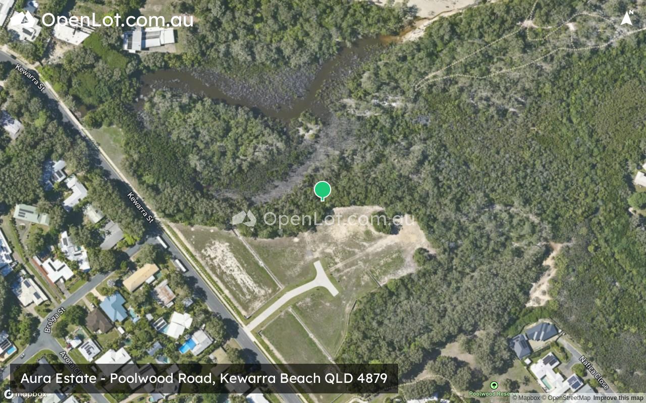 Satellite image for Aura Estate - Poolwood Road, Kewarra Beach QLD 4879