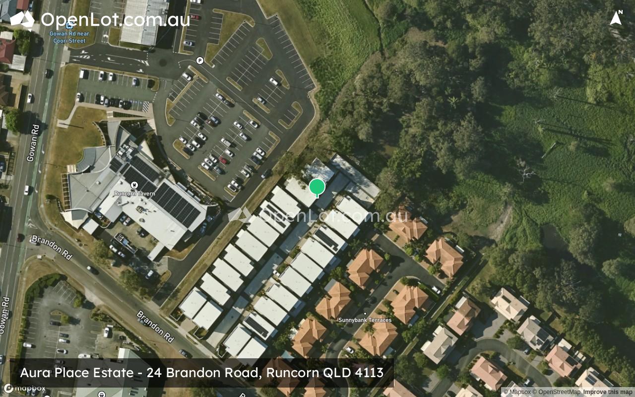 Satellite image for Aura Place Estate - 24 Brandon Road, Runcorn QLD 4113