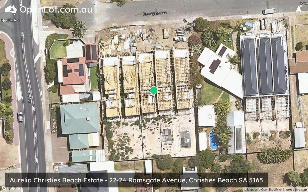 Satellite image for Aurelia Christies Beach Estate - 22-24 Ramsgate Avenue, Christies Beach SA 5165