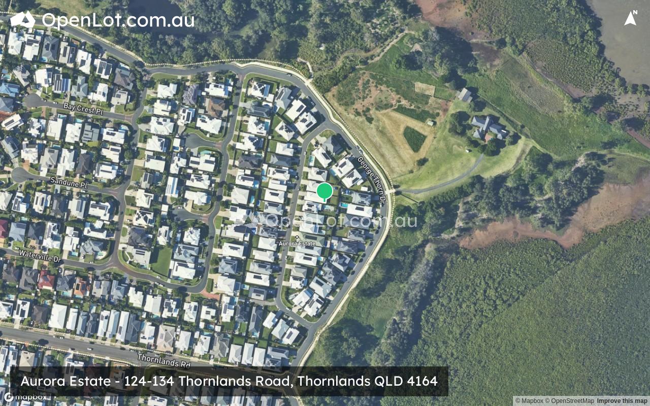 Satellite image for Aurora Estate - 124-134 Thornlands Road, Thornlands QLD 4164