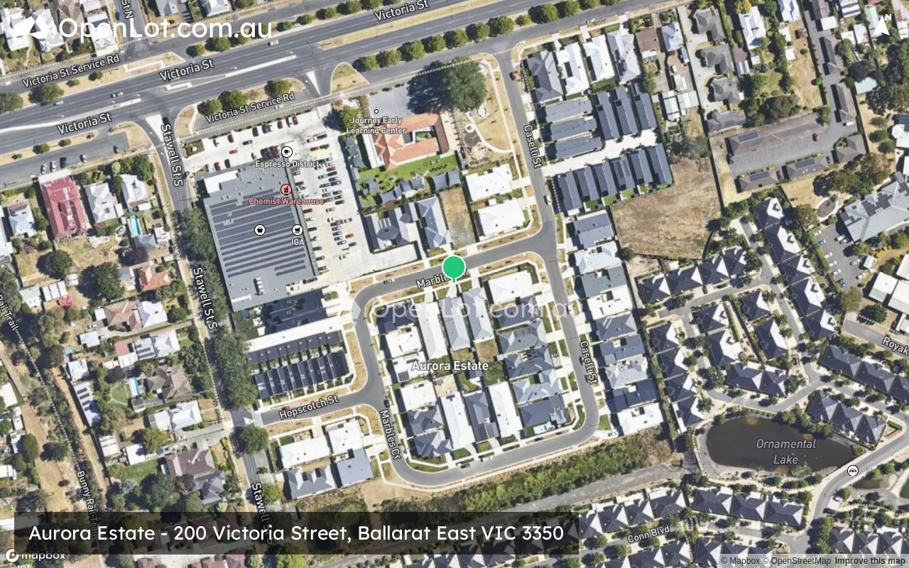 Satellite image for Aurora Estate - 200 Victoria Street, Ballarat East VIC 3350