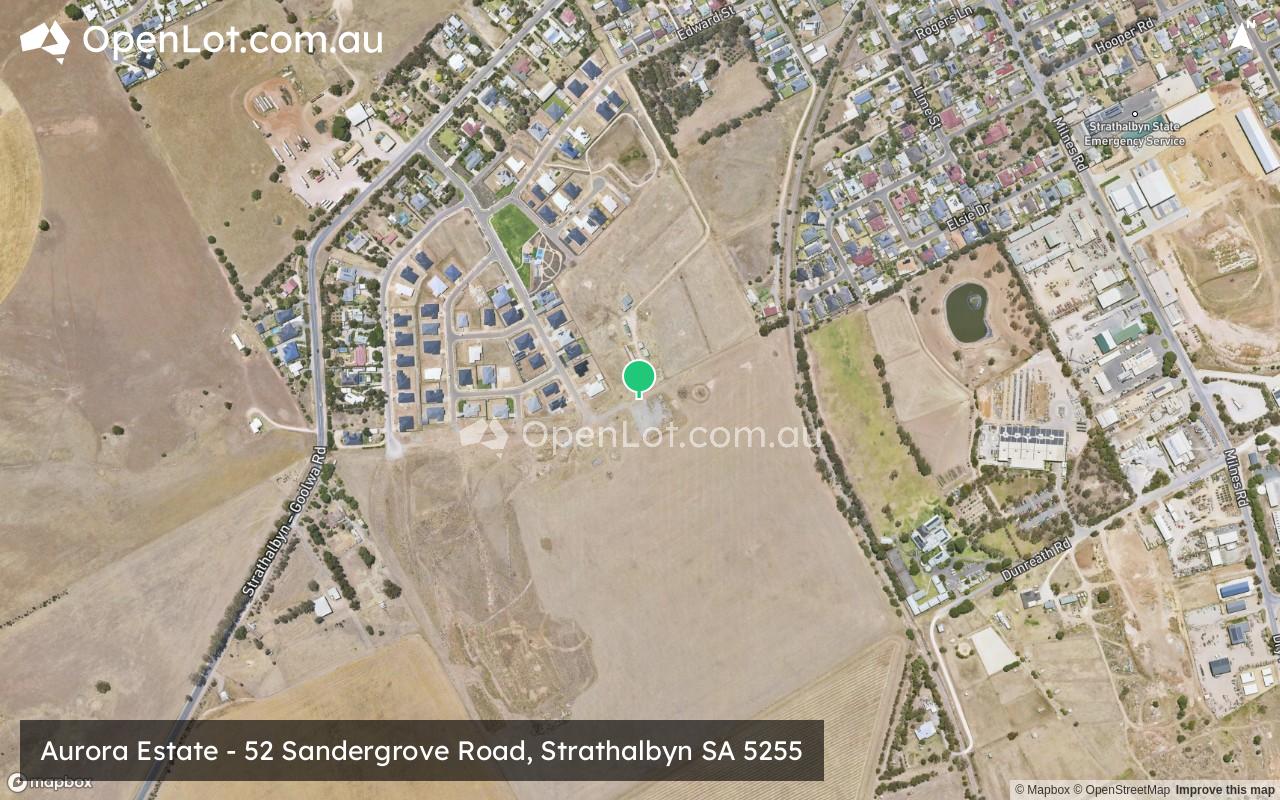 Satellite image for Aurora Estate - 52 Sandergrove Road, Strathalbyn SA 5255
