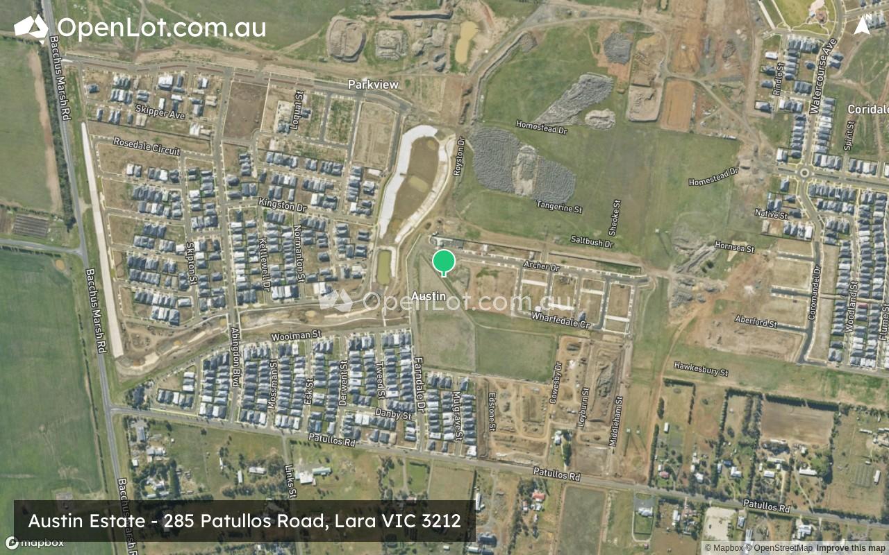 Satellite image for Austin Estate - 285 Patullos Road, Lara VIC 3212