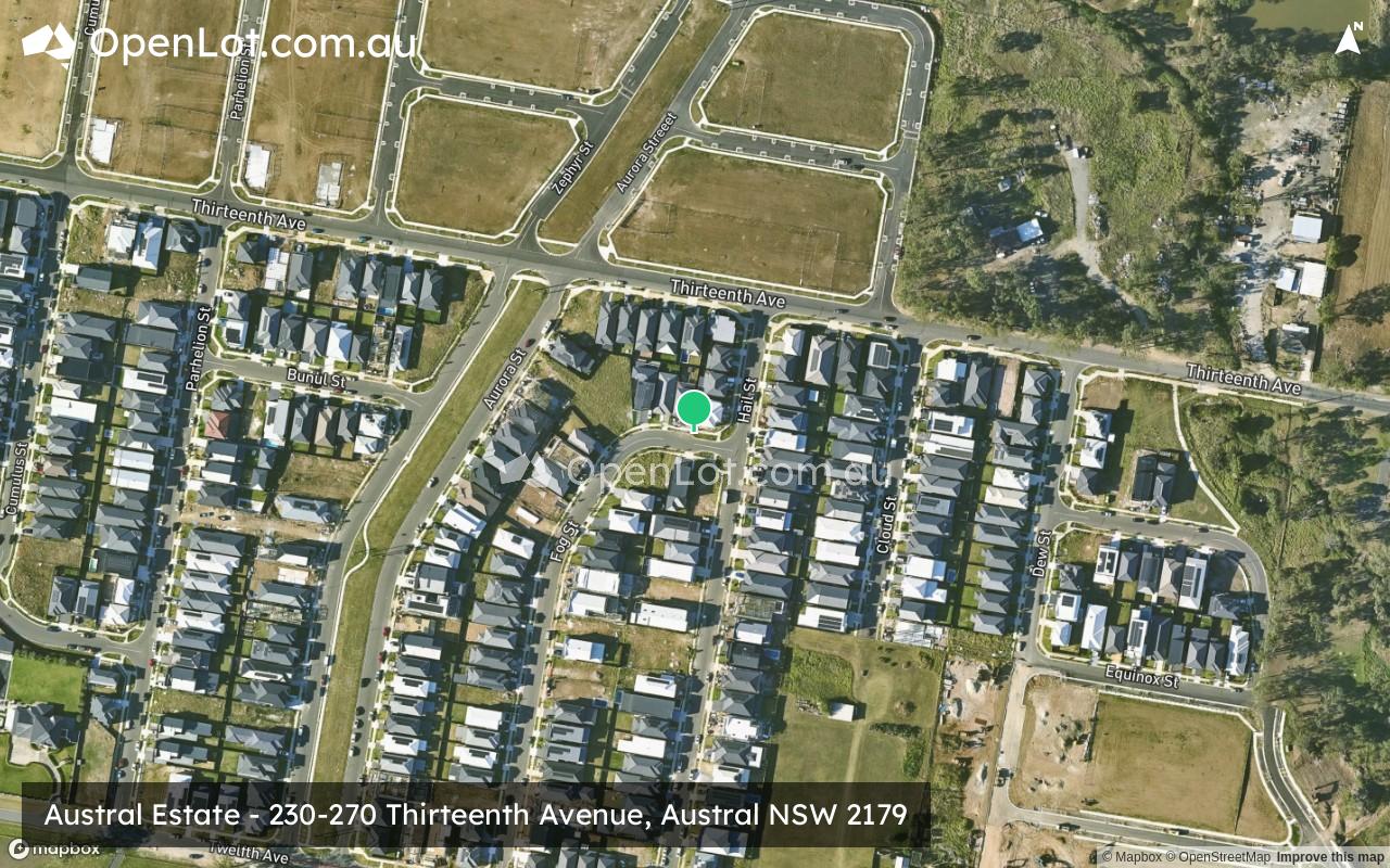 Satellite image for Austral Estate - 230-270 Thirteenth Avenue, Austral NSW 2179