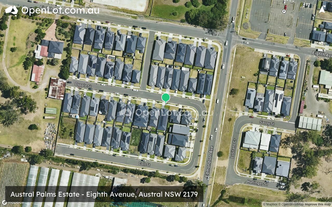 Satellite image for Austral Palms Estate - Eighth Avenue, Austral NSW 2179