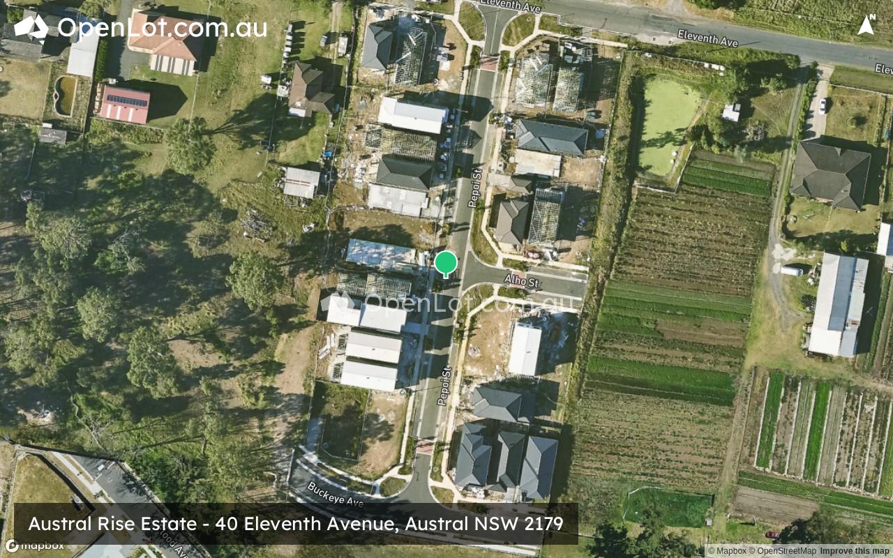 Satellite image for Austral Rise Estate - 40 Eleventh Avenue, Austral NSW 2179