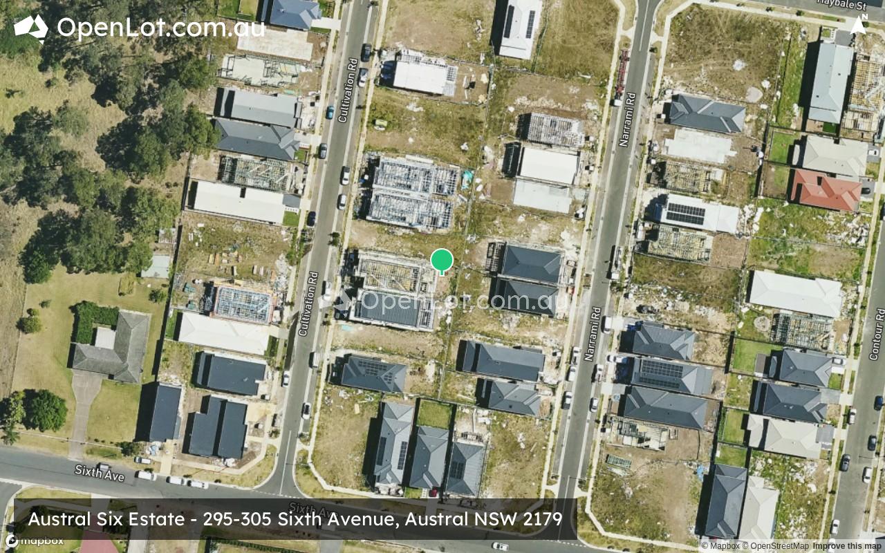 Satellite image for Austral Six Estate - 295-305 Sixth Avenue, Austral NSW 2179