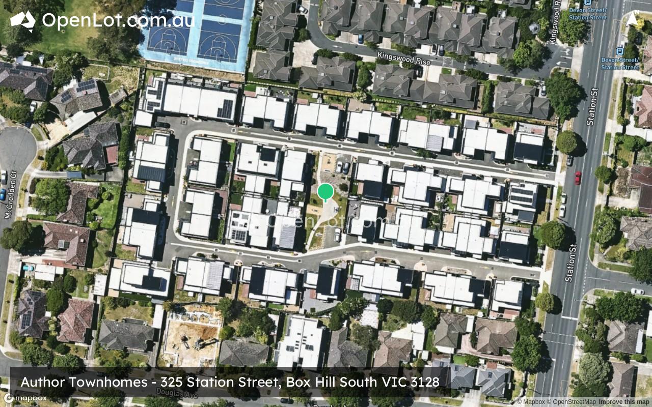 Satellite image for Author Townhomes - 325 Station Street, Box Hill South VIC 3128