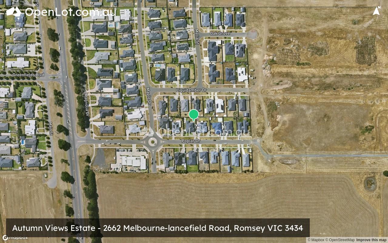 Satellite image for Autumn Views Estate - 2662 Melbourne-lancefield Road, Romsey VIC 3434