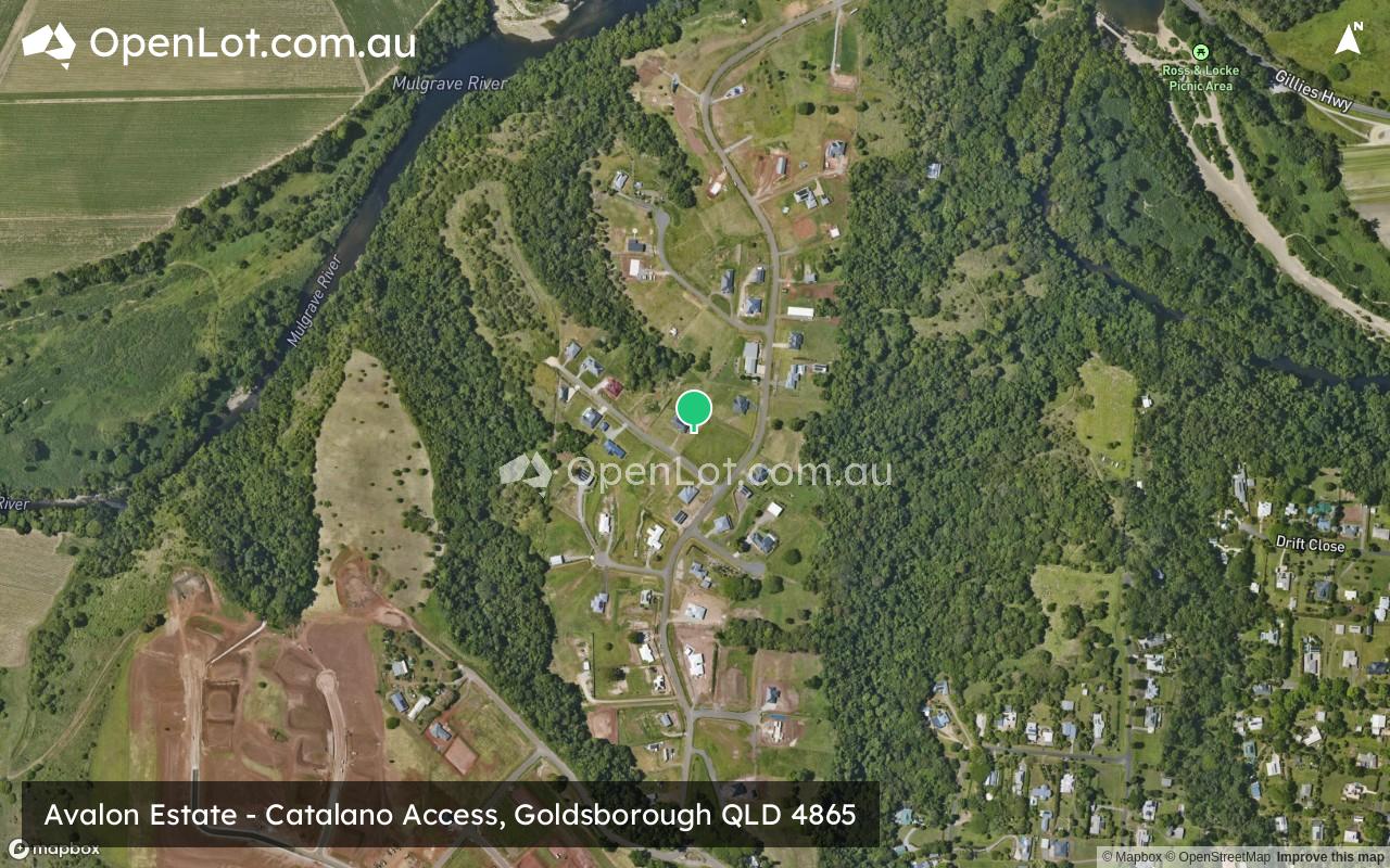 Satellite image for Avalon Estate - Catalano Access, Goldsborough QLD 4865