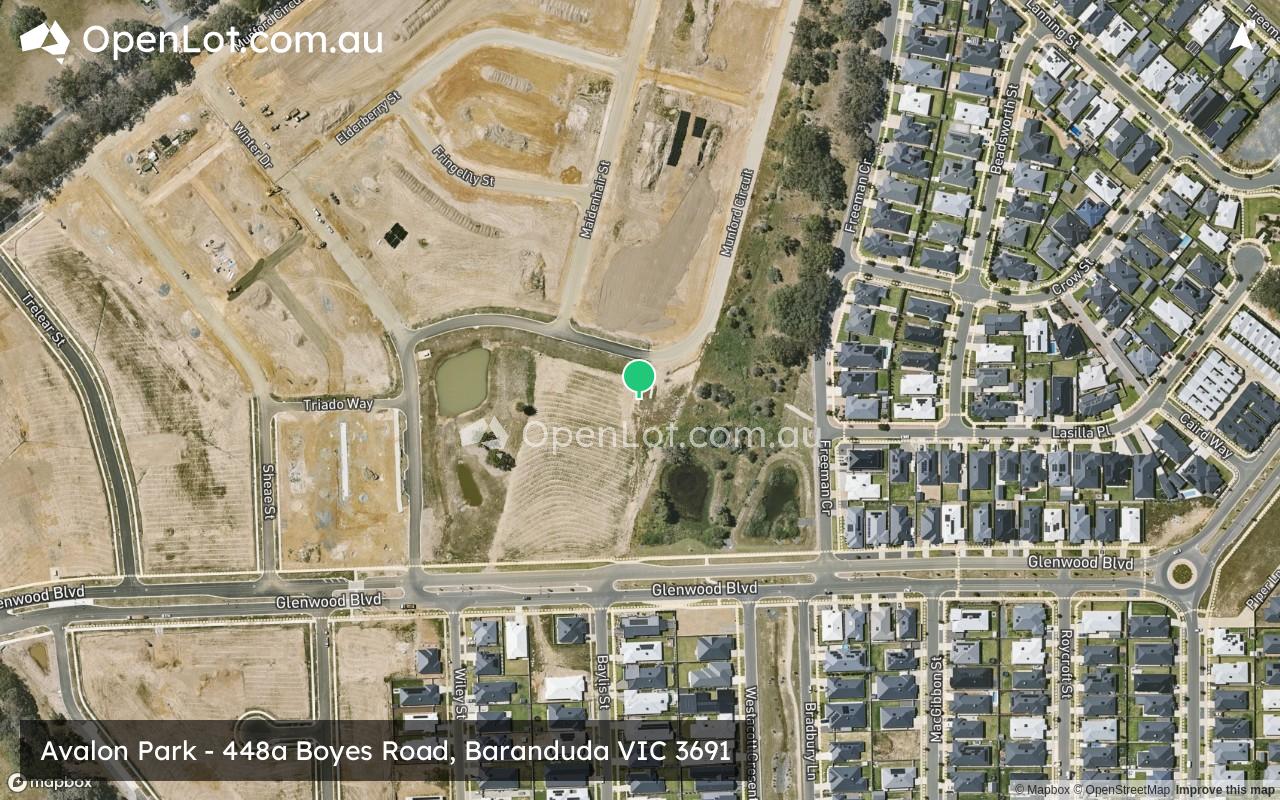 Satellite image for Avalon Park - 448a Boyes Road, Baranduda VIC 3691