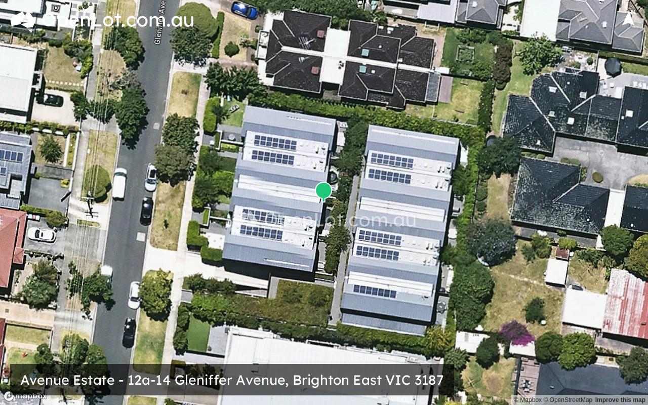 Satellite image for Avenue Estate - 12a-14 Gleniffer Avenue, Brighton East VIC 3187