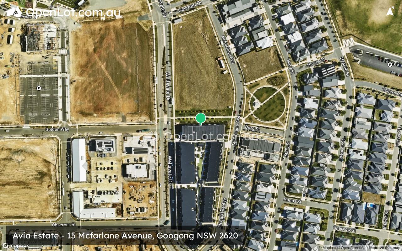 Satellite image for Avia Estate - 15 Mcfarlane Avenue, Googong NSW 2620