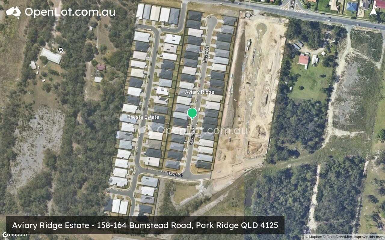 Satellite image for Aviary Ridge Estate - 158-164 Bumstead Road, Park Ridge QLD 4125