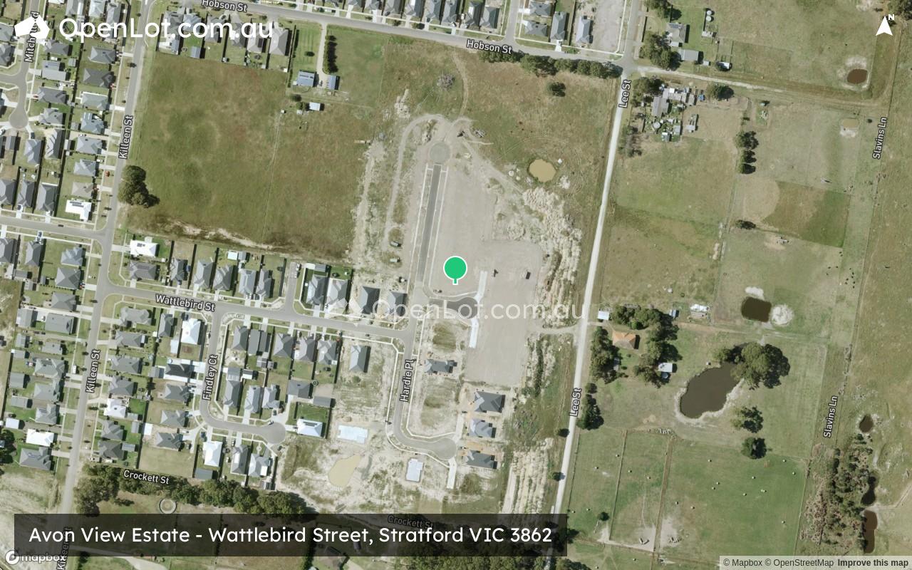 Satellite image for Avon View Estate - Wattlebird Street, Stratford VIC 3862