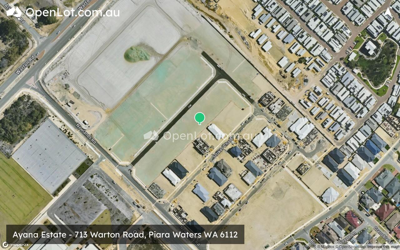 Satellite image for Ayana Estate - 713 Warton Road, Piara Waters WA 6112