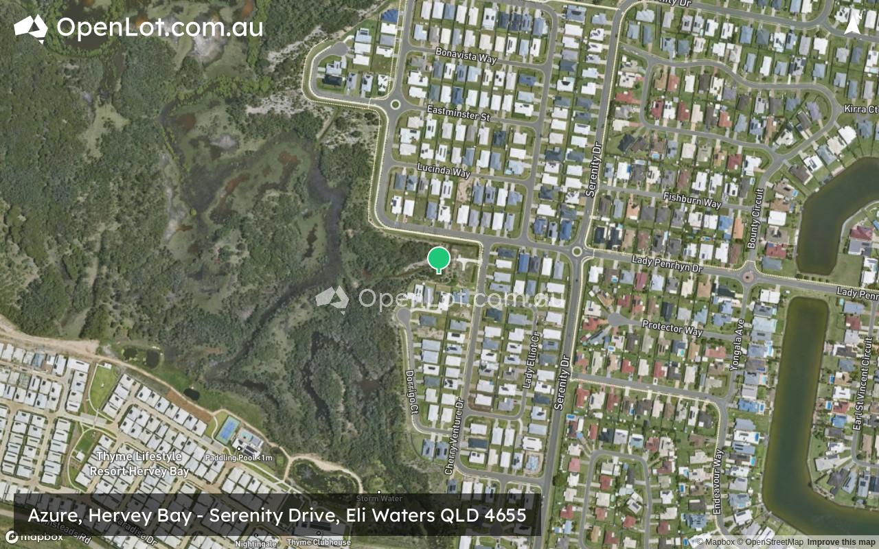 Satellite image for Azure, Hervey Bay - Serenity Drive, Eli Waters QLD 4655