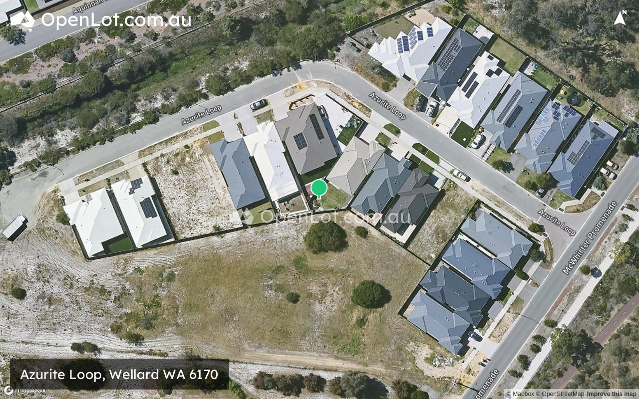 Satellite image for Azurite Loop, Wellard WA 6170