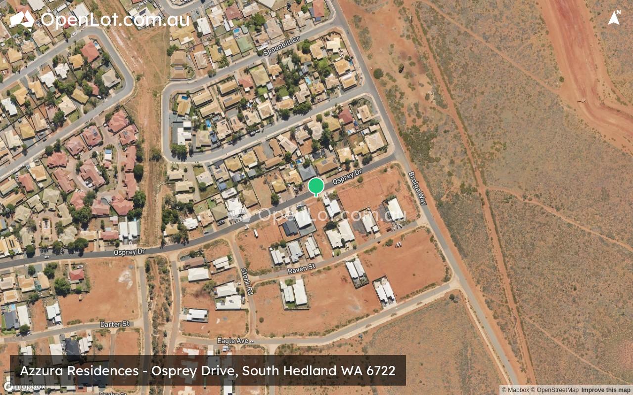Satellite image for Azzura Residences - Osprey Drive, South Hedland WA 6722