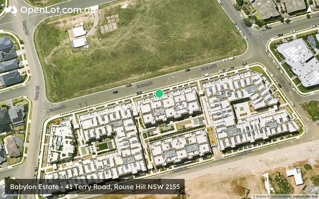 Satellite image for Babylon Estate - 41 Terry Road, Rouse Hill NSW 2155
