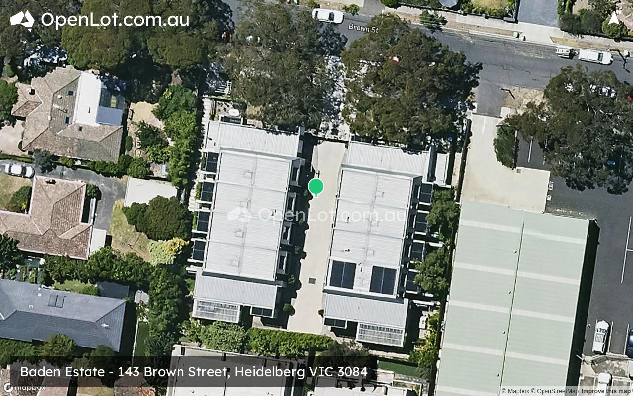 Satellite image for Baden Estate - 143 Brown Street, Heidelberg VIC 3084