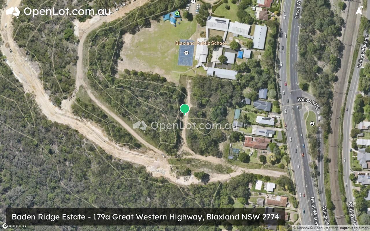 Satellite image for Baden Ridge Estate - 179a Great Western Highway, Blaxland NSW 2774