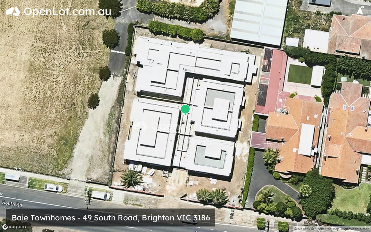 Satellite image for Baie Townhomes - 49 South Road, Brighton VIC 3186