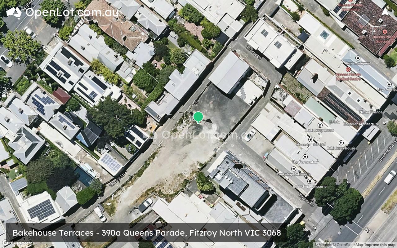 Satellite image for Bakehouse Terraces - 390a Queens Parade, Fitzroy North VIC 3068