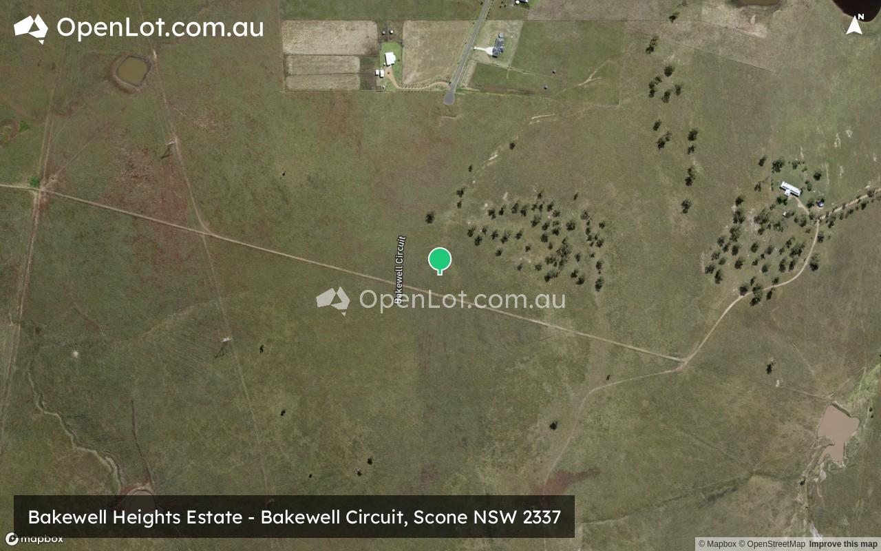 Satellite image for Bakewell Heights Estate - Bakewell Circuit, Scone NSW 2337