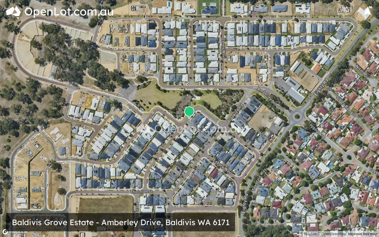 Satellite image for Baldivis Grove Estate - Amberley Drive, Baldivis WA 6171