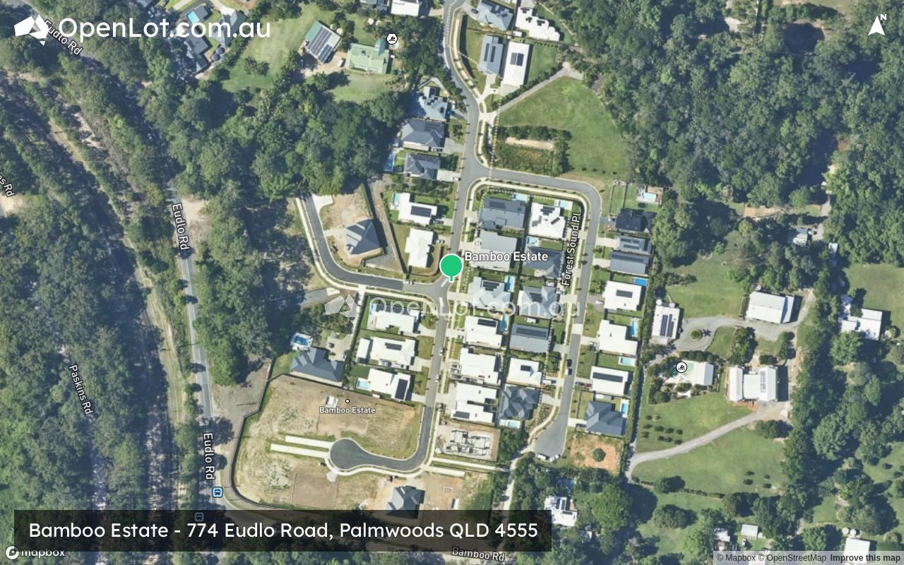 Satellite image for Bamboo Estate - 774 Eudlo Road, Palmwoods QLD 4555