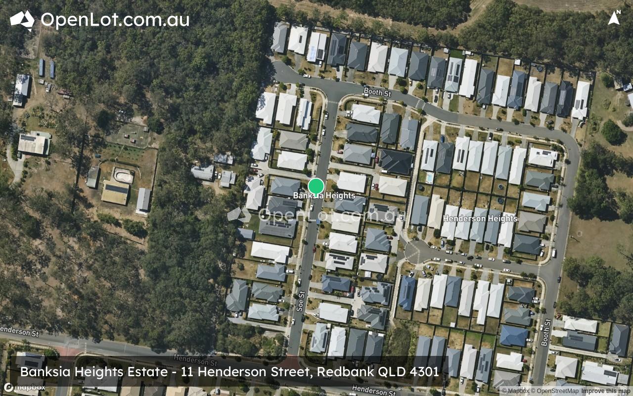 Satellite image for Banksia Heights Estate - 11 Henderson Street, Redbank QLD 4301