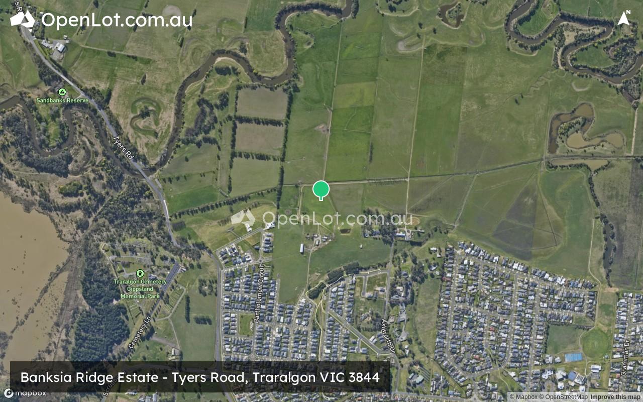 Satellite image for Banksia Ridge Estate - Tyers Road, Traralgon VIC 3844