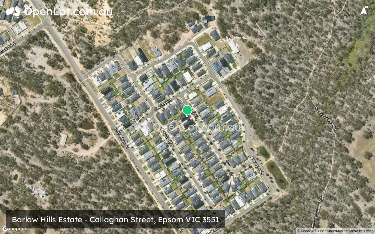 Satellite image for Barlow Hills Estate - Callaghan Street, Epsom VIC 3551